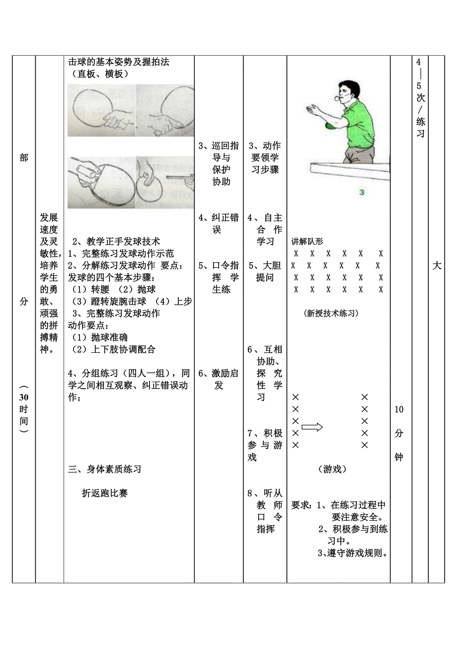 乒乓球正手发球教案_第3页