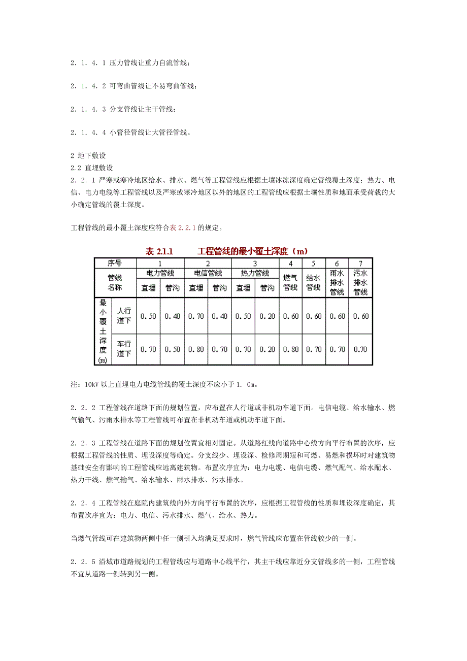 市政工程管线布置规范集很有用!_第2页