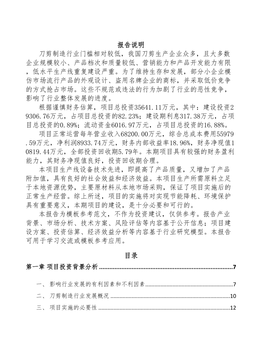 济南家用五金用品项目可行性研究报告(DOC 69页)_第2页