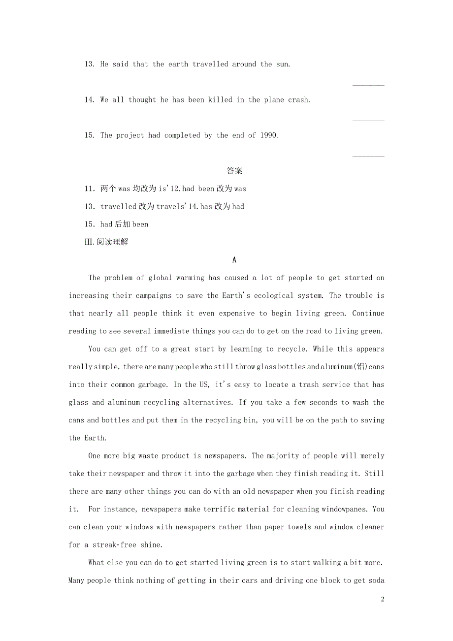 2019_2020学年高中英语Module3TheViolenceofNature课时作业8外研版必修3.doc_第2页