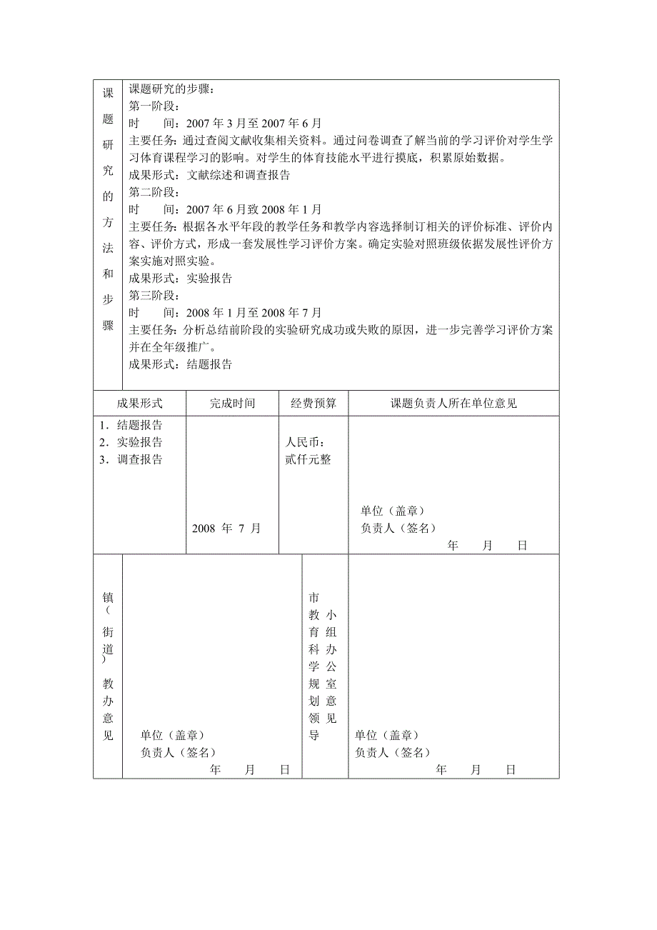 慈溪市2007年教育科学规划研究课题申报表[1] (2)_第2页