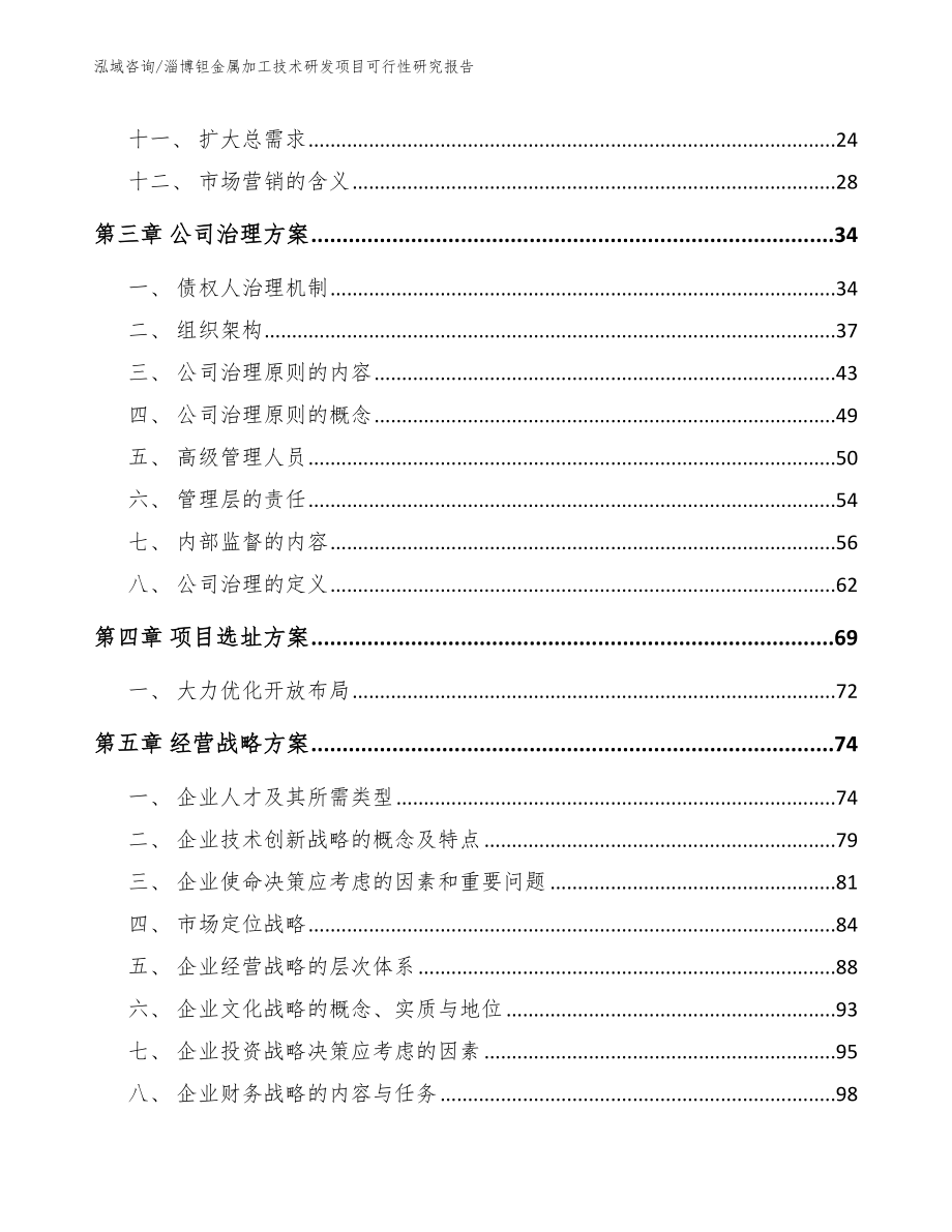 淄博钽金属加工技术研发项目可行性研究报告（模板范文）_第2页