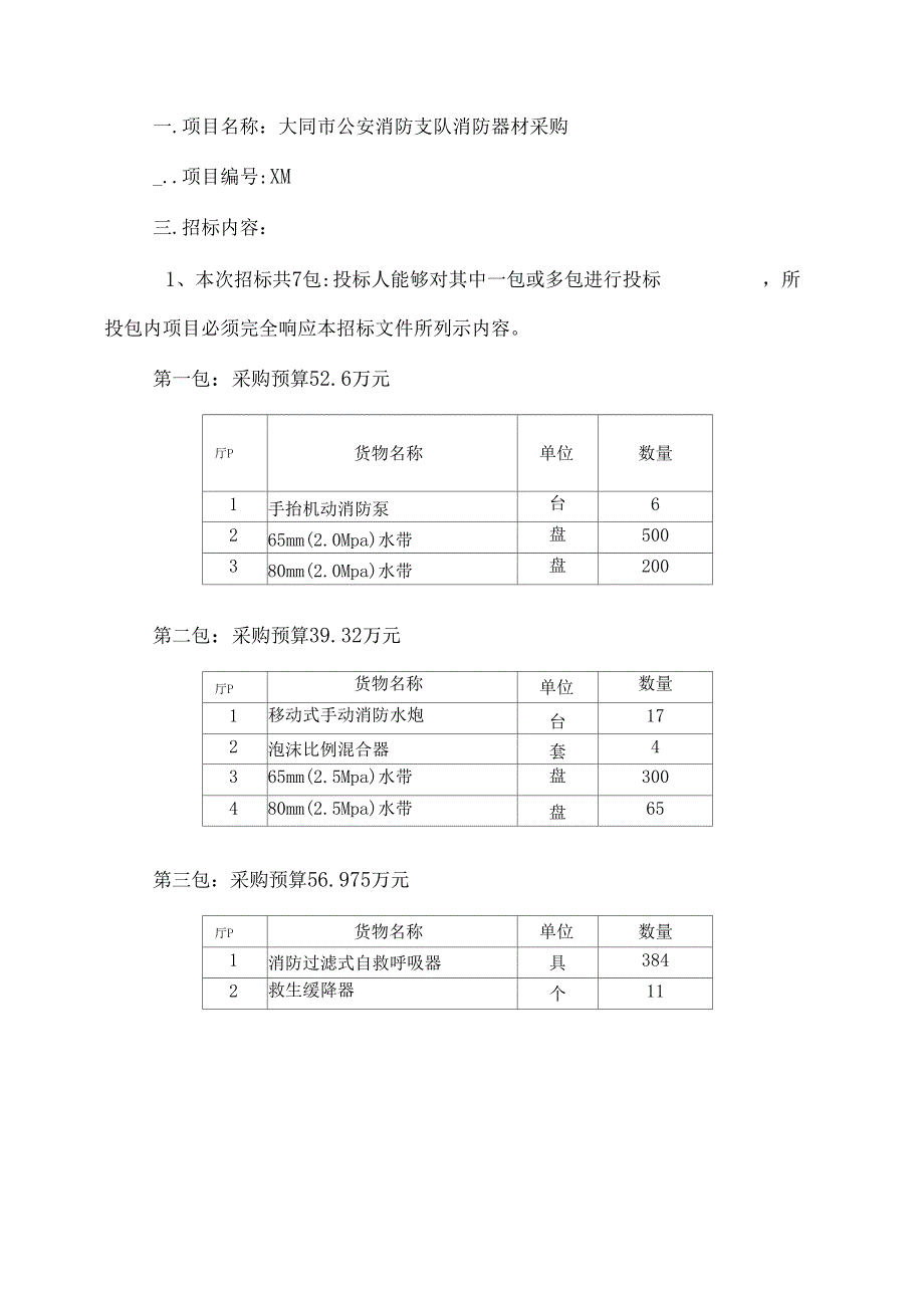 单位消防器材采购公开招标文件_第4页