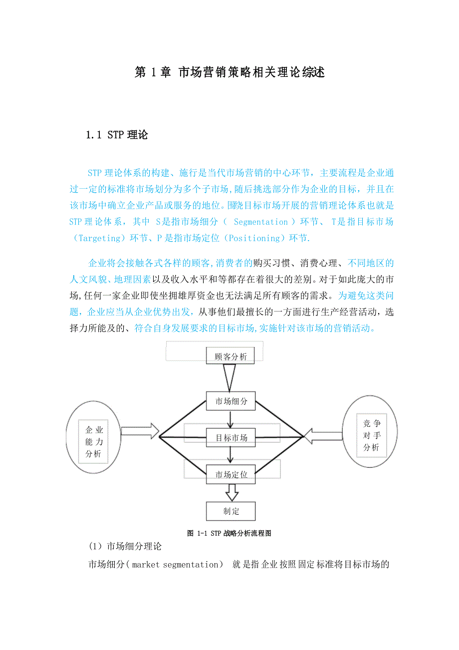 市场营销策略相关理论综述_第1页