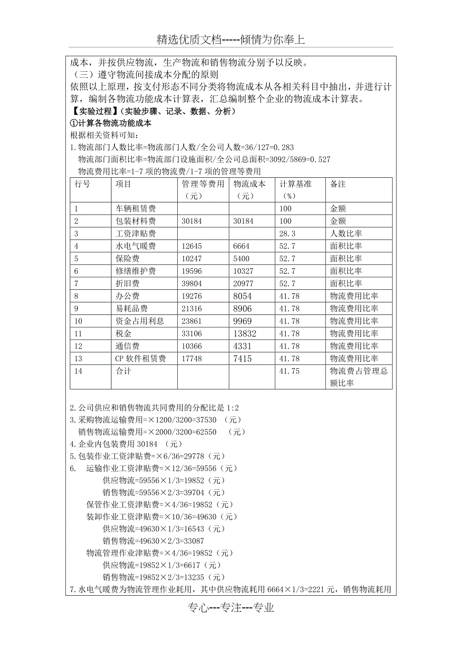 物流成本与控制实验_第2页