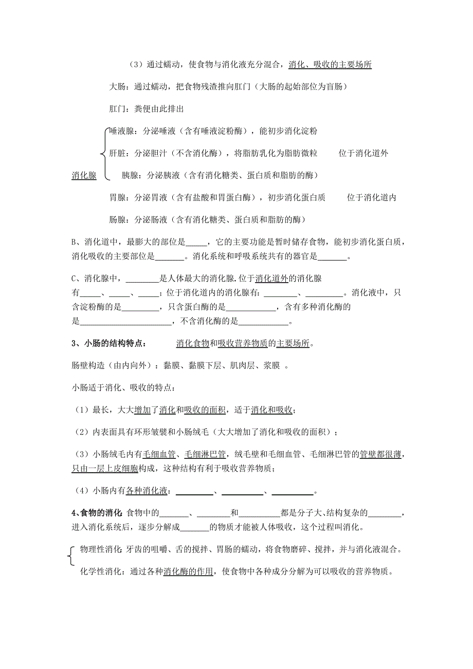 人体的营养复习学案_第4页