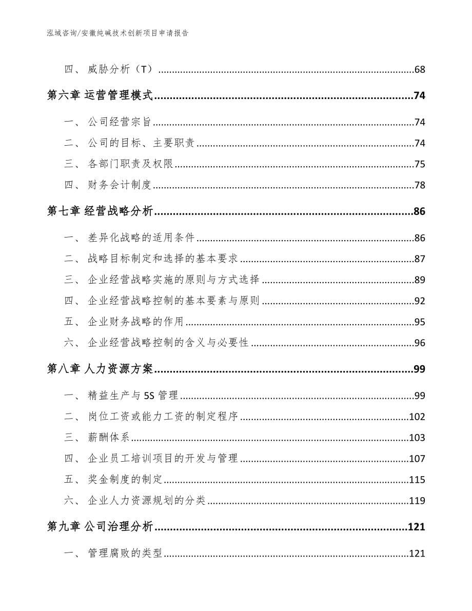 安徽纯碱技术创新项目申请报告_第5页