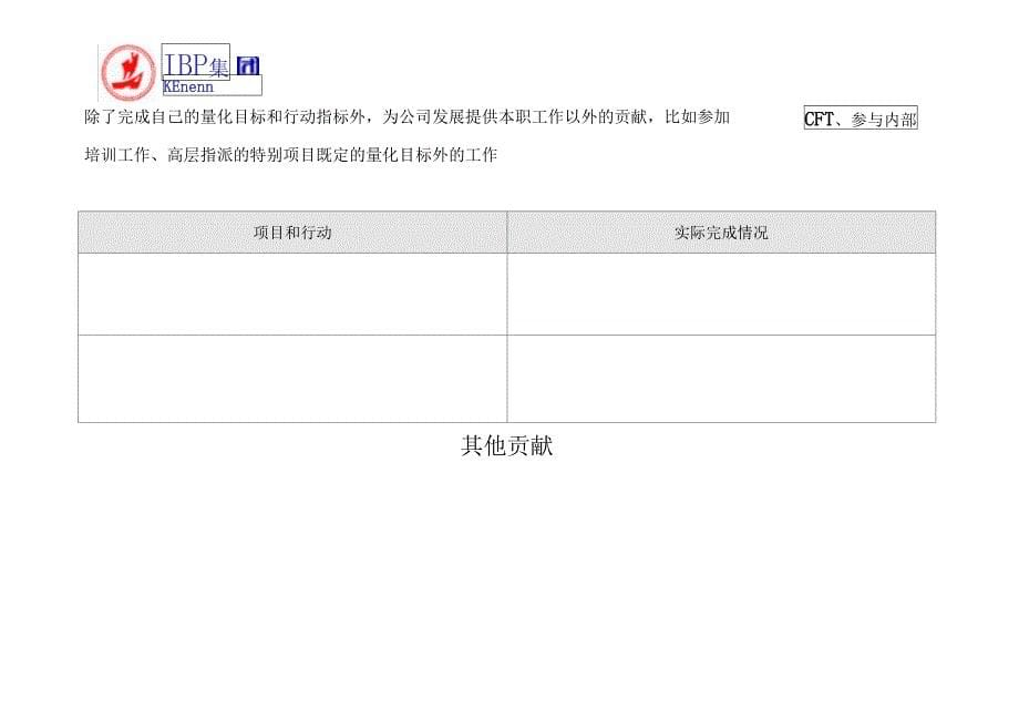 绩效管理工具日常绩效跟踪记录单_第5页