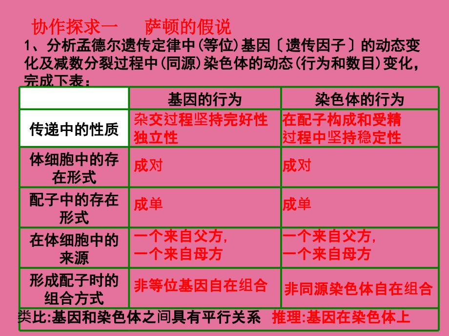 人教版高中生物必修二第二章第2节基因在染色体上ppt课件_第4页