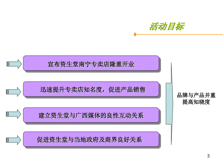 资生堂南宁专卖店揭幕礼暨新闻发布会策划方案_第3页