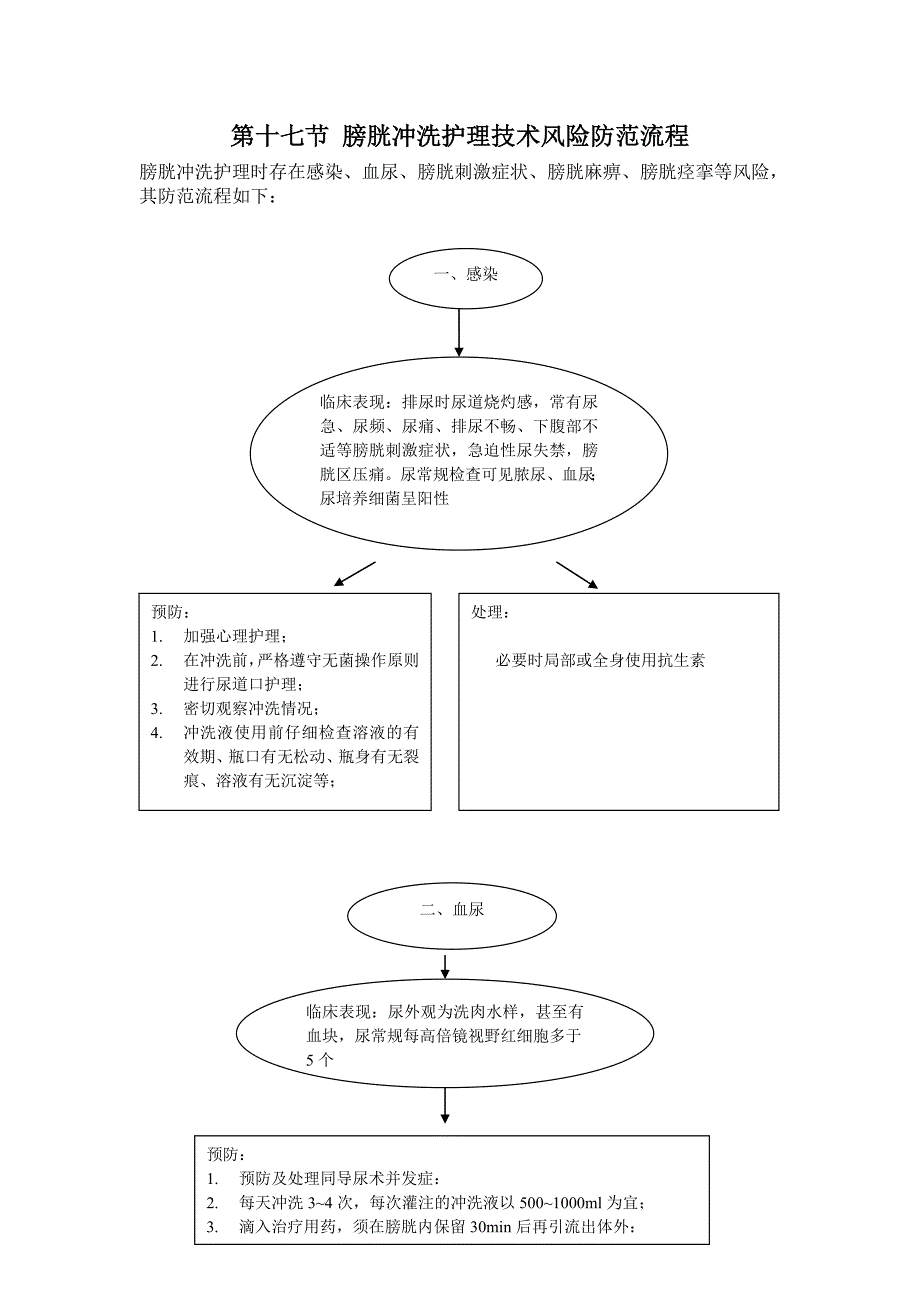第十七节 膀胱冲洗护理技术风险防范流程.doc_第1页