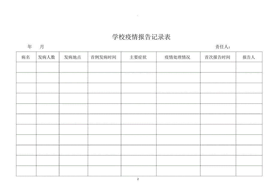 学校传染病登记表_第2页