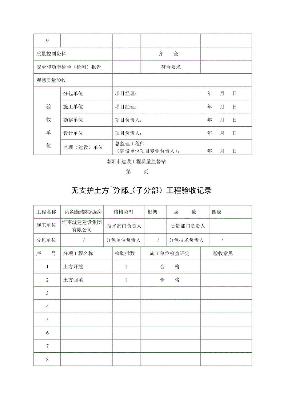 裙房基础分部分项验收_第2页