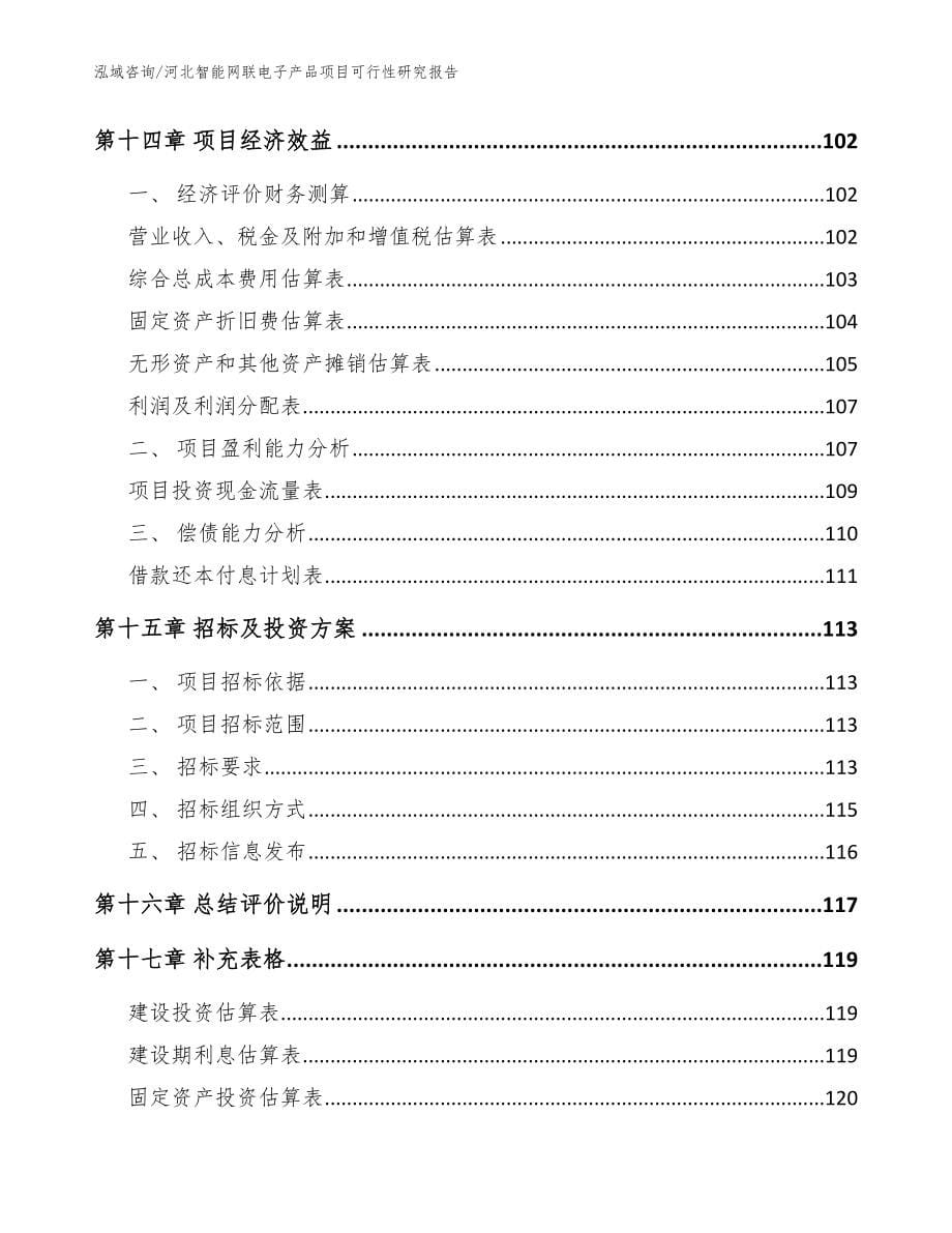 河北智能网联电子产品项目可行性研究报告_参考范文_第5页