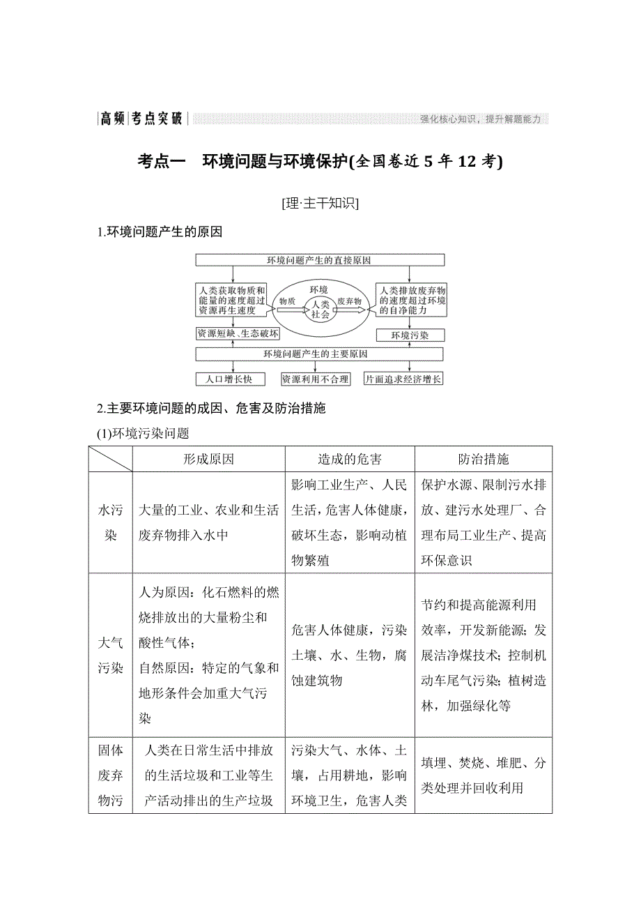 精校版地理创新设计二轮专题复习全国通用文档：第二部分 专题通关攻略 专题十一 Word版含答案_第2页