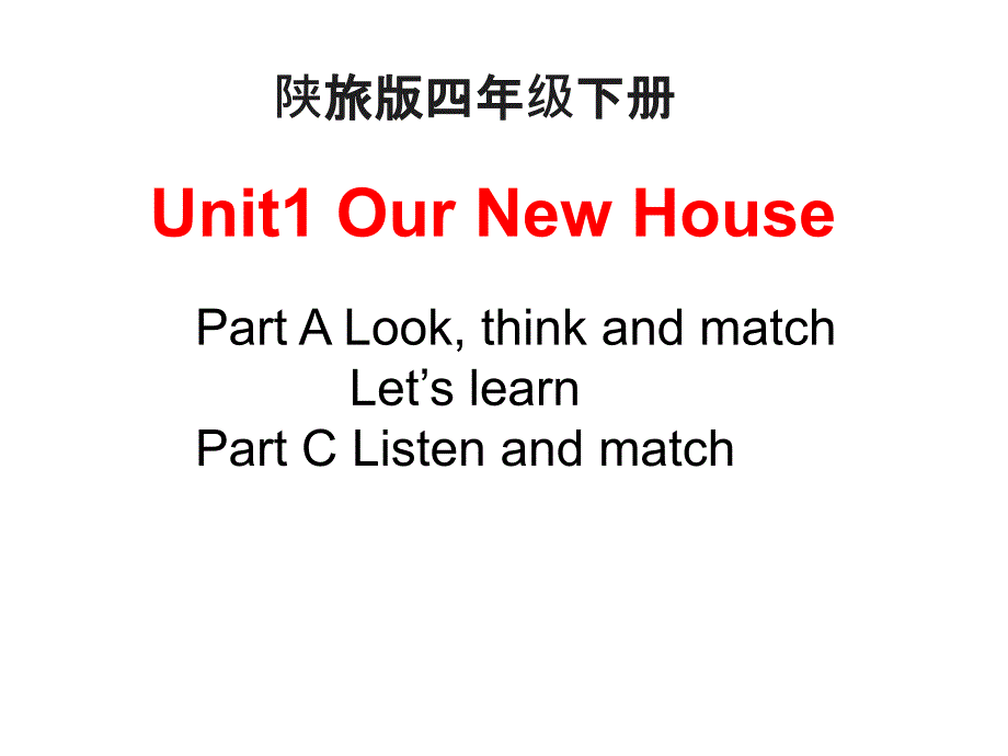 Unit1OurNewHouse第1课时教学课件_第1页