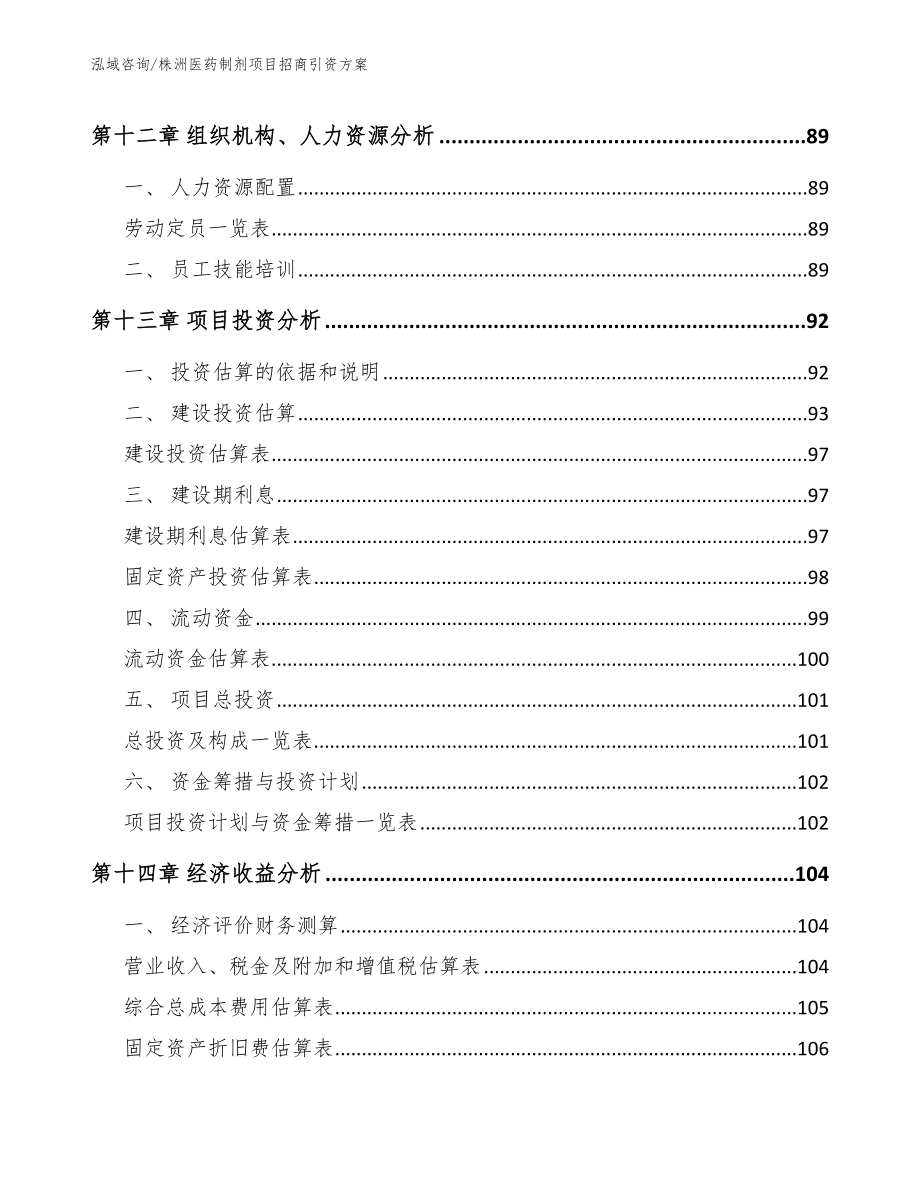 株洲医药制剂项目招商引资方案（范文）_第4页