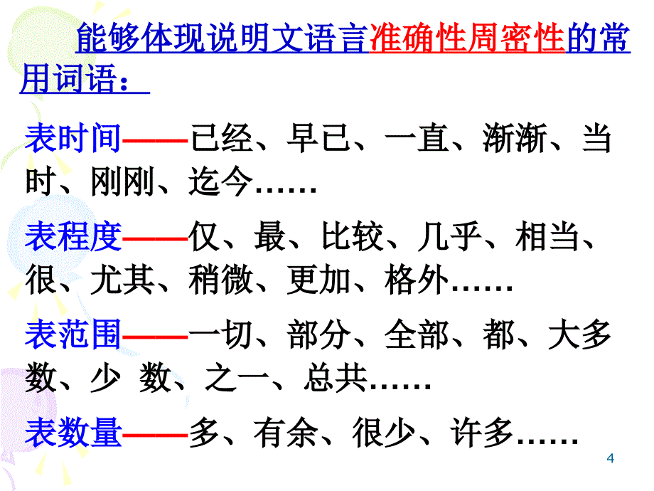 说明文语言的准确性和生动性ppt课件_第4页