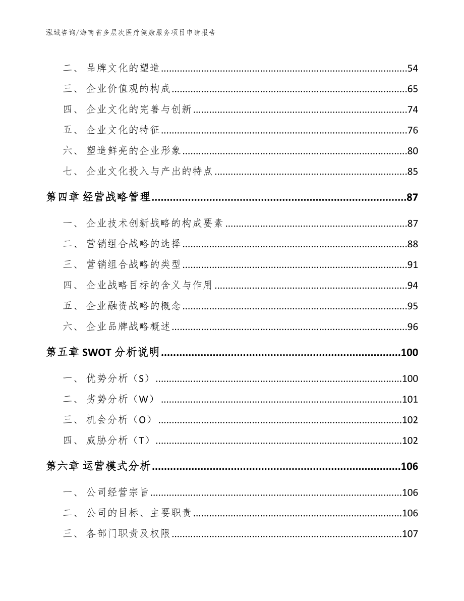 海南省多层次医疗健康服务项目申请报告_第2页