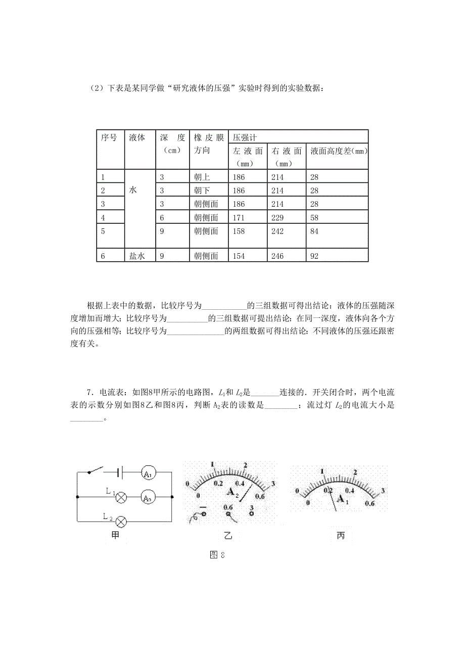 初中物理实验专题训练new.doc_第5页