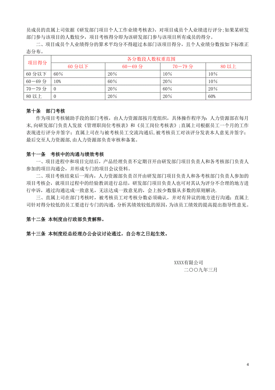 研发部绩效考核制度_第4页