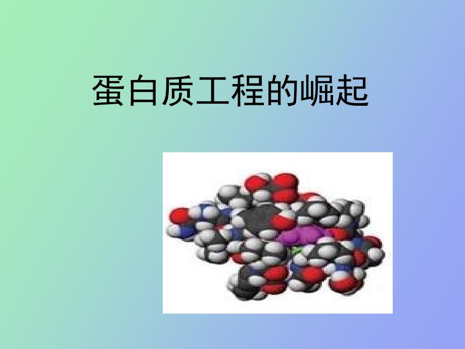 蛋白质工程的崛起讲_第1页