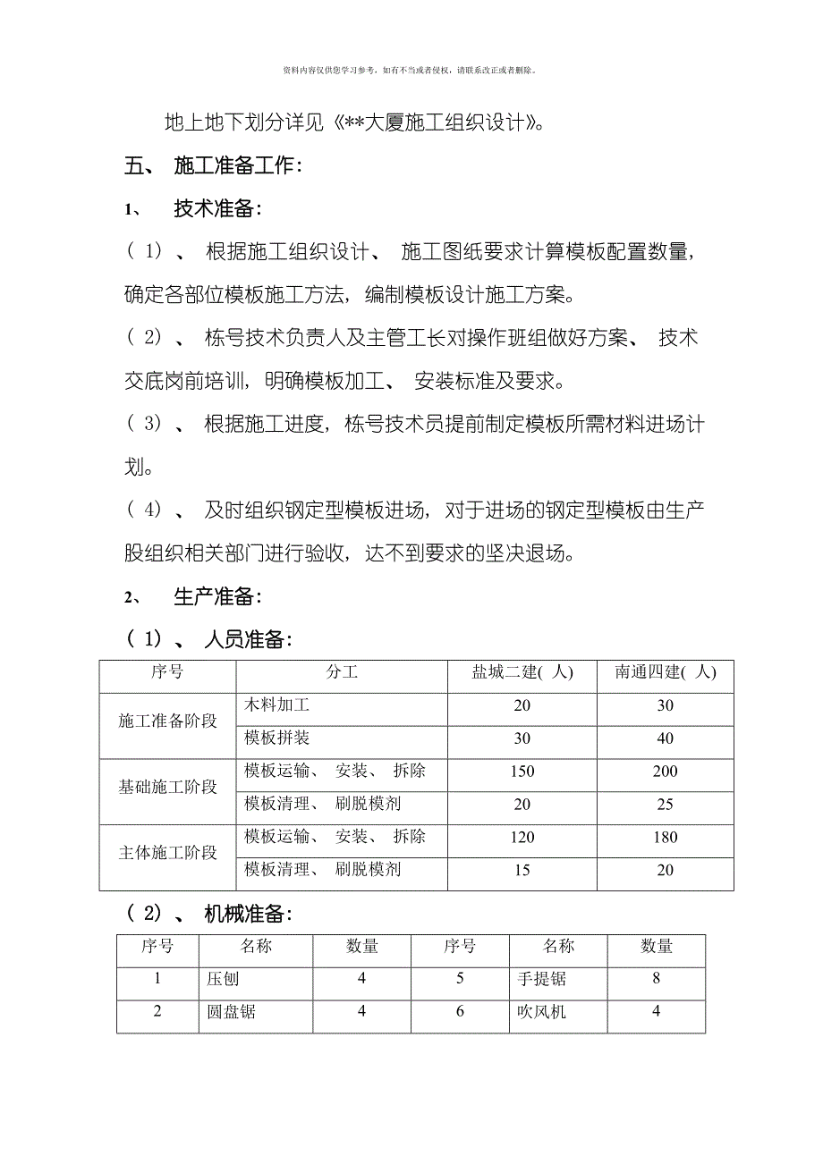 模板施工方案范本模板.doc_第4页