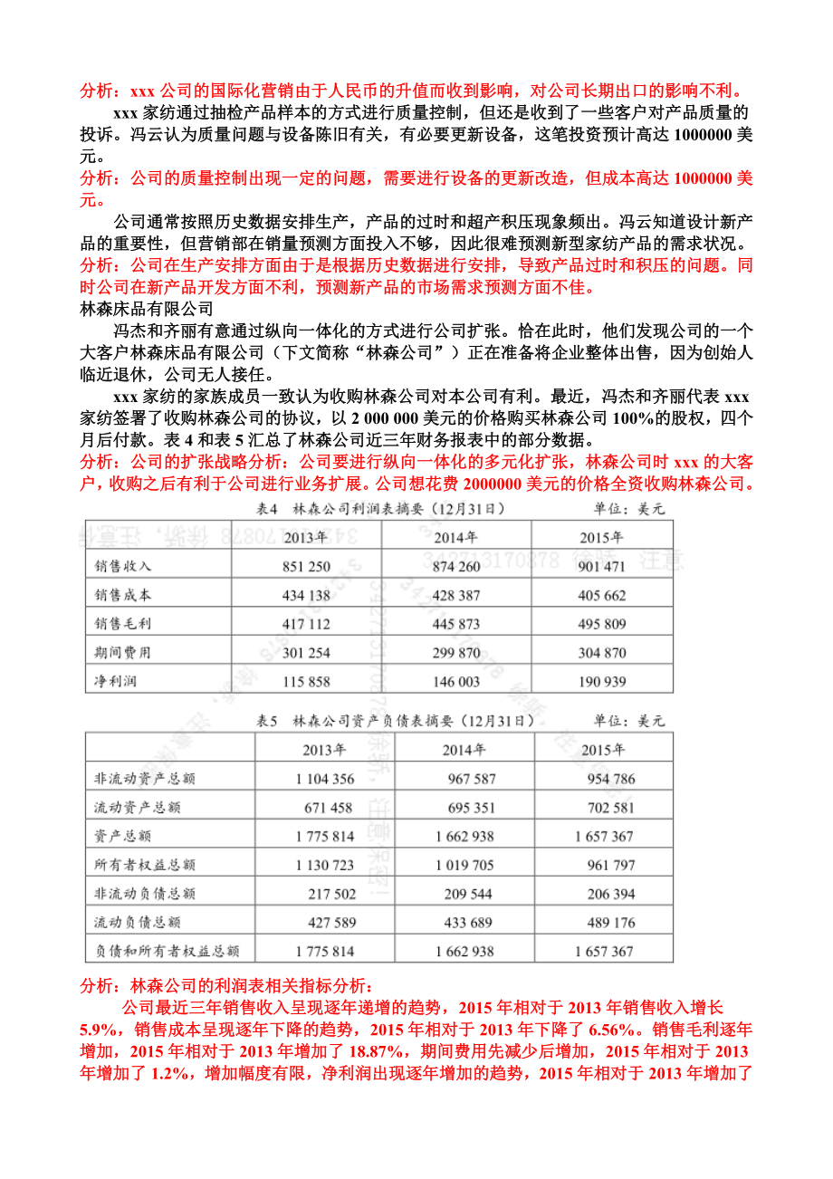 家纺有限公司金融管理综合应用题库.doc_第4页