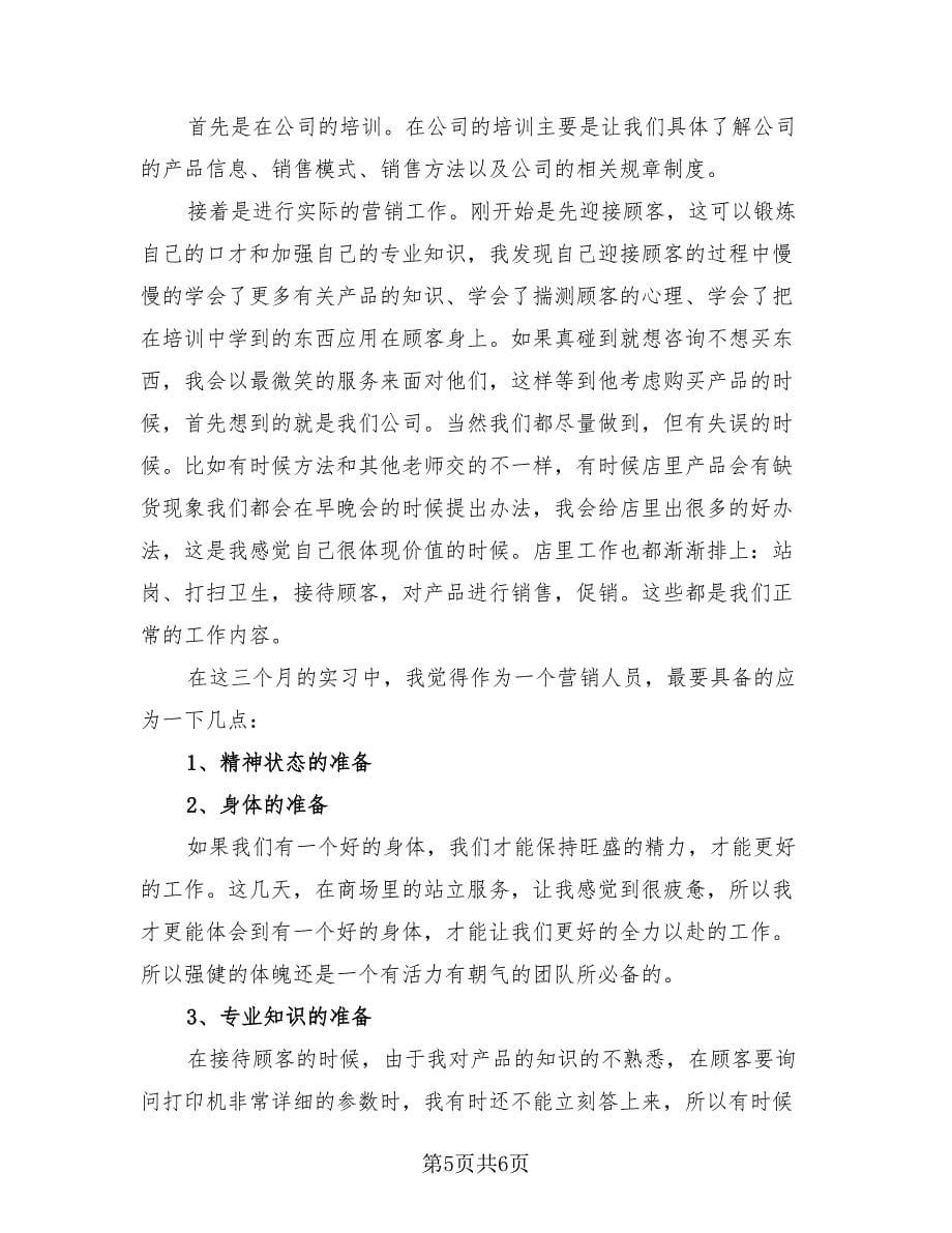 营业员实习工作总结及明年计划范文（3篇）.doc_第5页