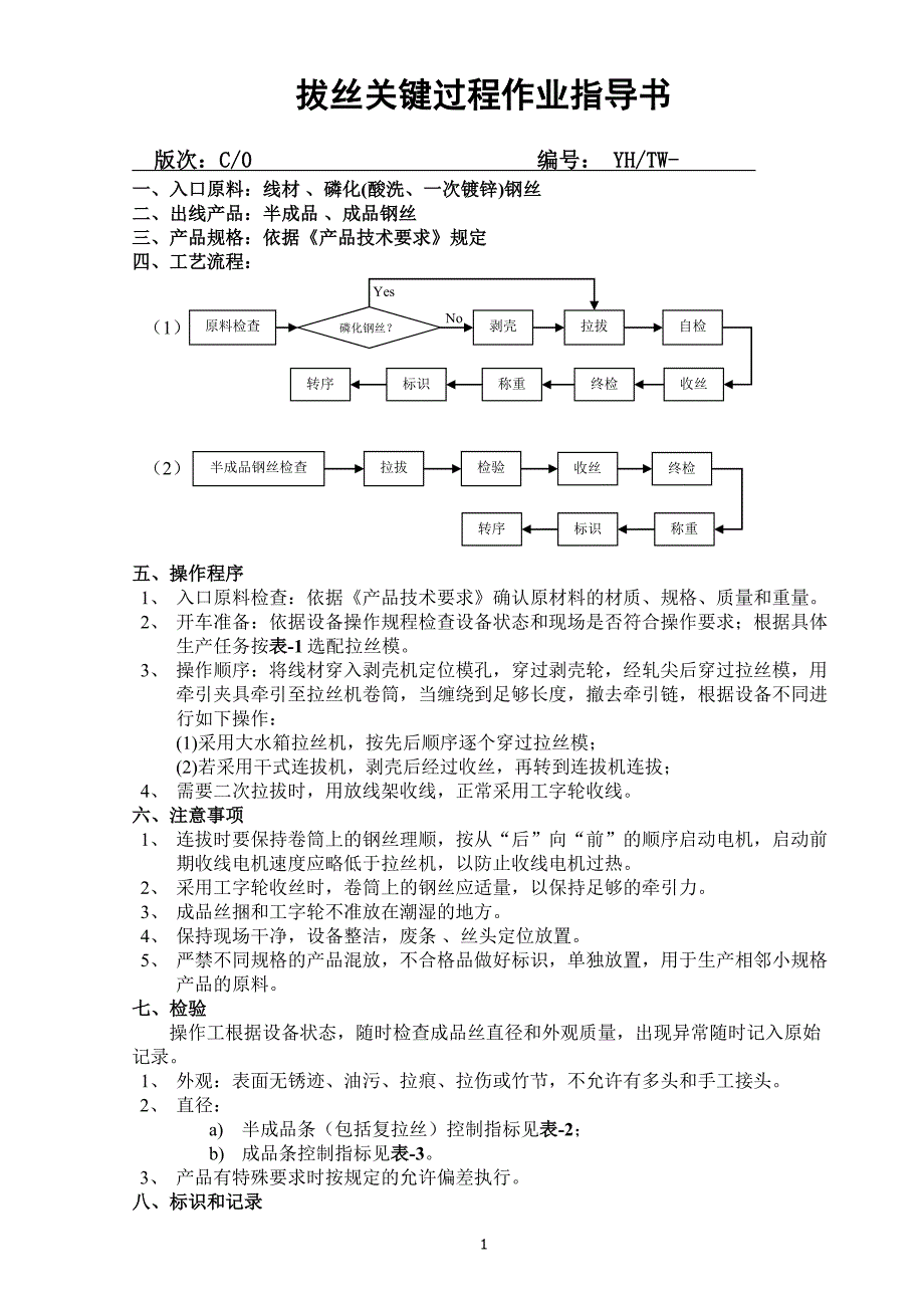 拔丝关键过程作业指导书.docx_第1页