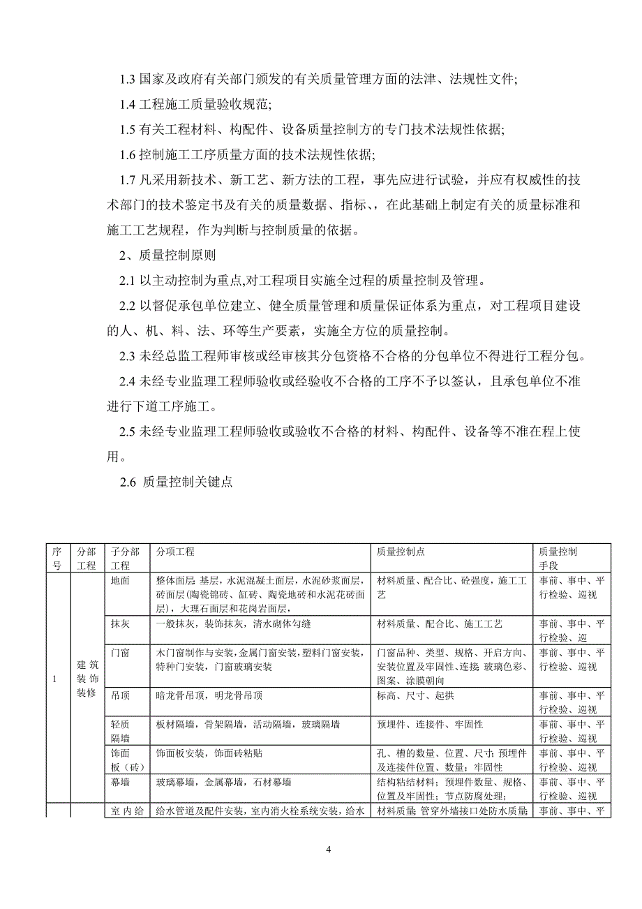 某市接待中心室内装饰工程监理规划.doc_第4页