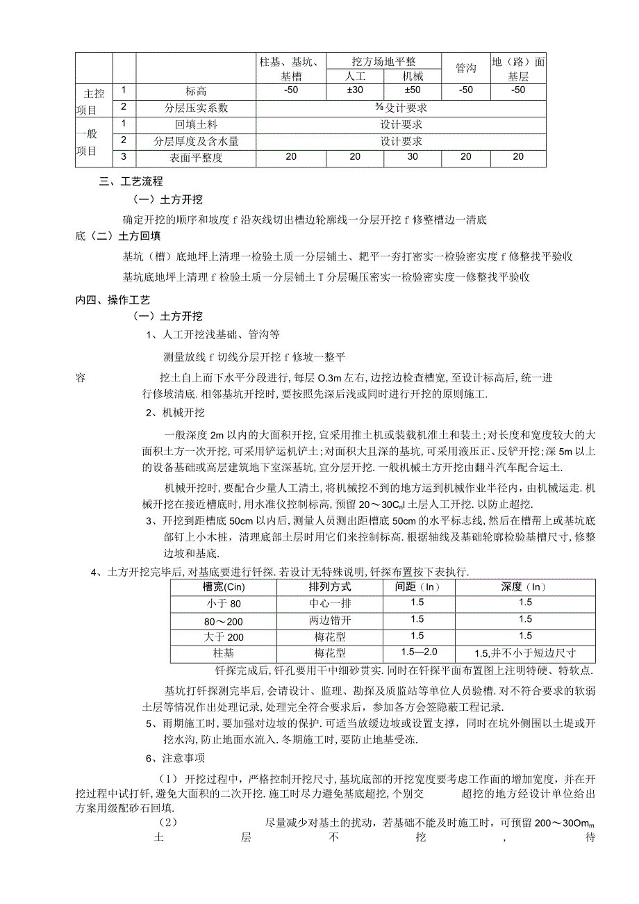 土方开挖和回填工程技术交底工程文档范本_第2页