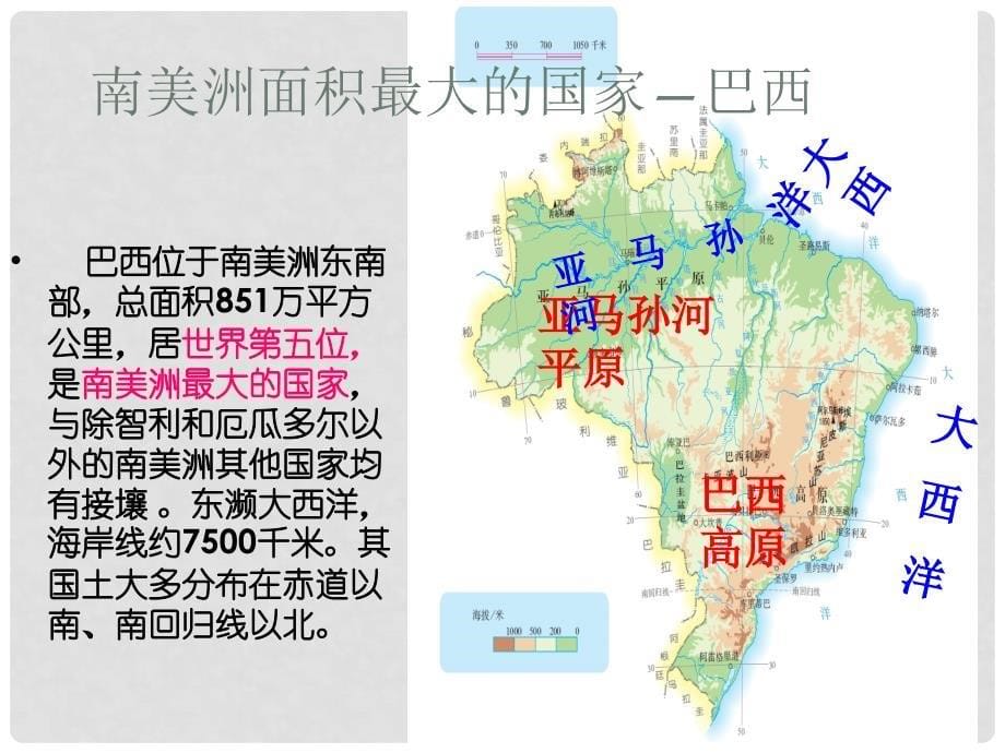 七年级地理下册 第九章 第二节 巴西教学课件 （新版）新人教版_第5页