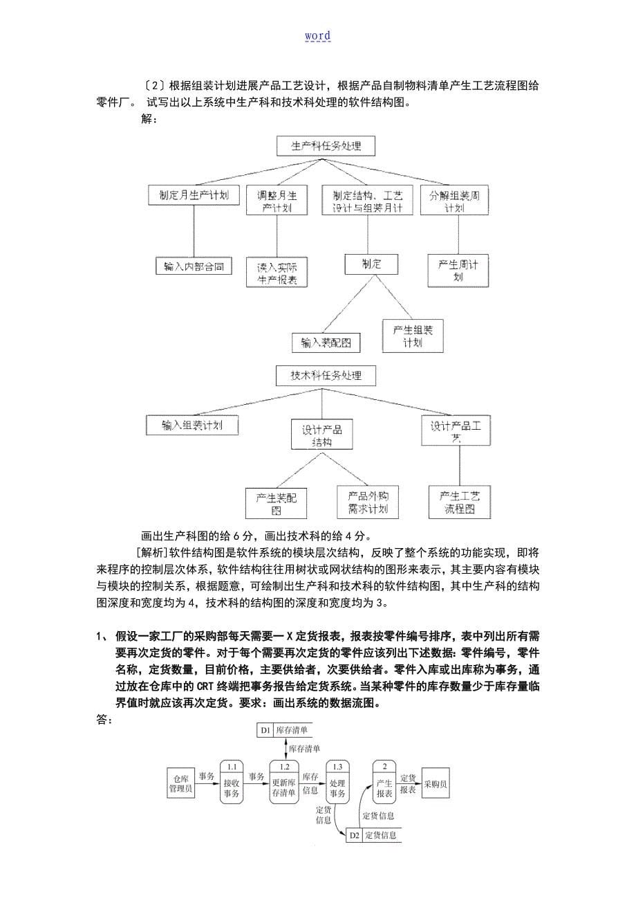 软件地工程试的题目及问题详解_第5页