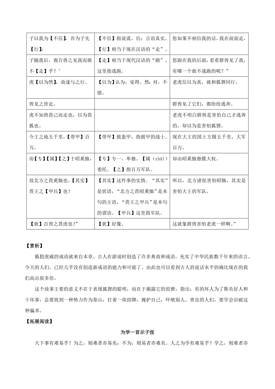 【语文版】八年级语文上册：课外文言文精读 (29)_第2页