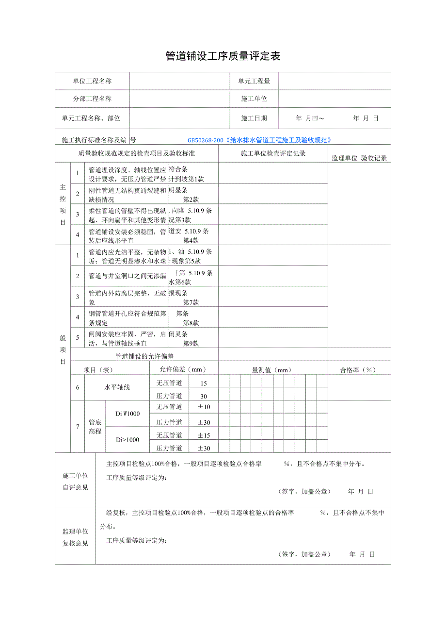 管道安装质量评定_第4页