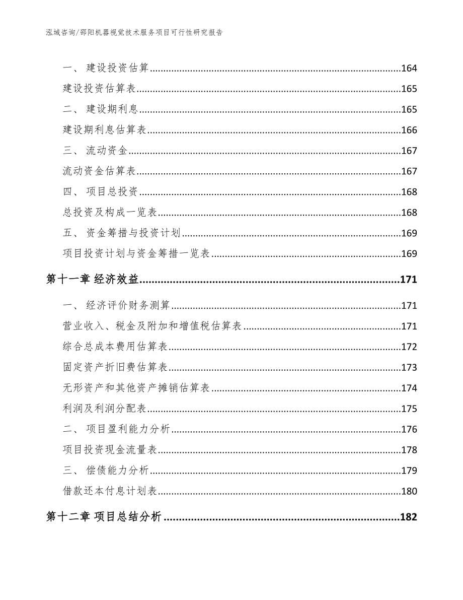 邵阳机器视觉技术服务项目可行性研究报告模板_第5页