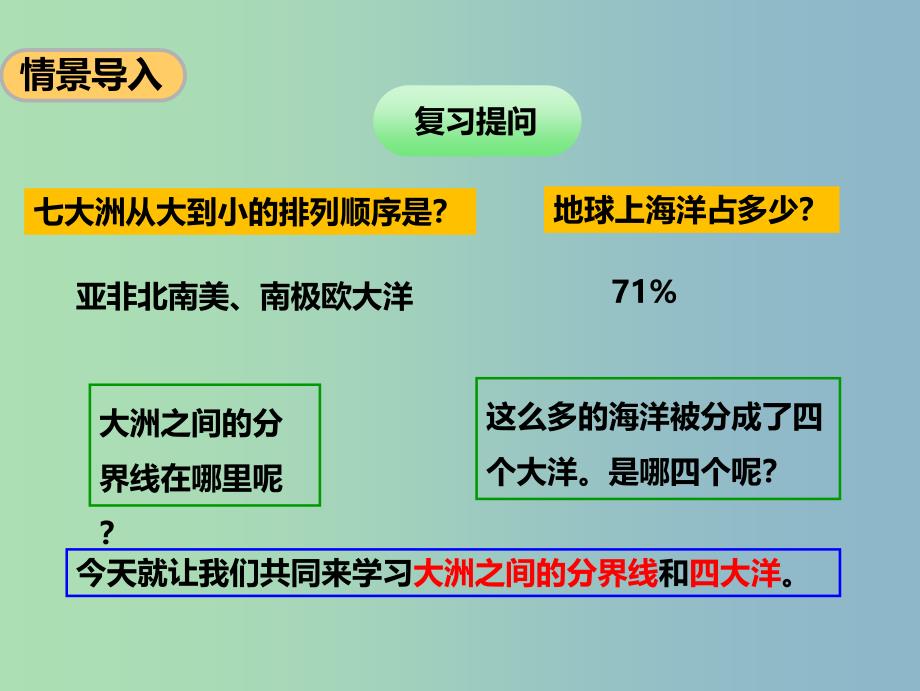 七年级地理上册3.1海陆分布第2课时课件新版商务星球版.ppt_第2页