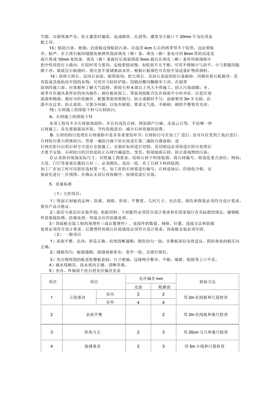 大理石花岗岩干挂技术交底_第4页