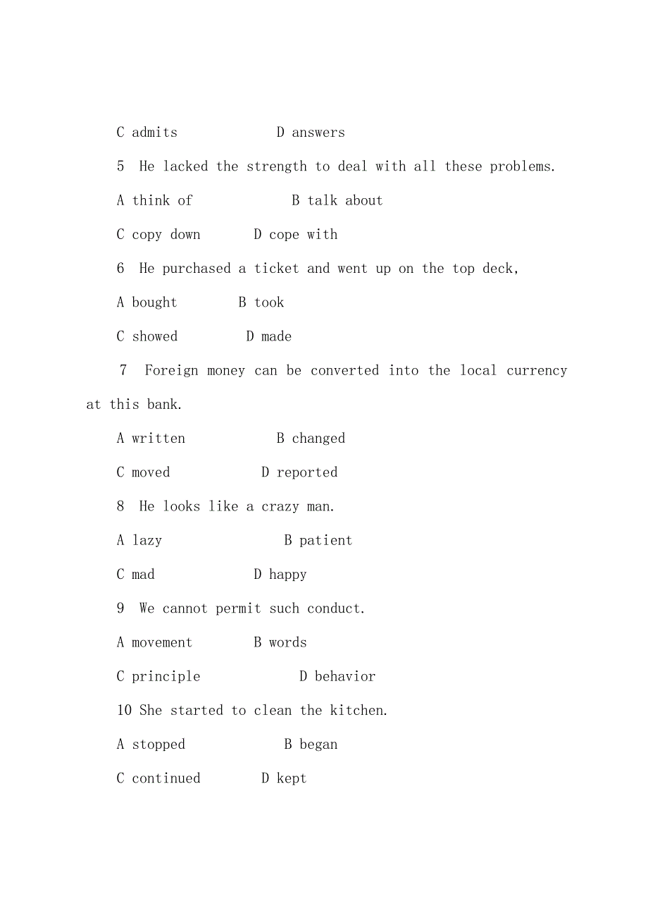 2022年职称英语考试理工类C级词汇选项练习题(9).docx_第2页