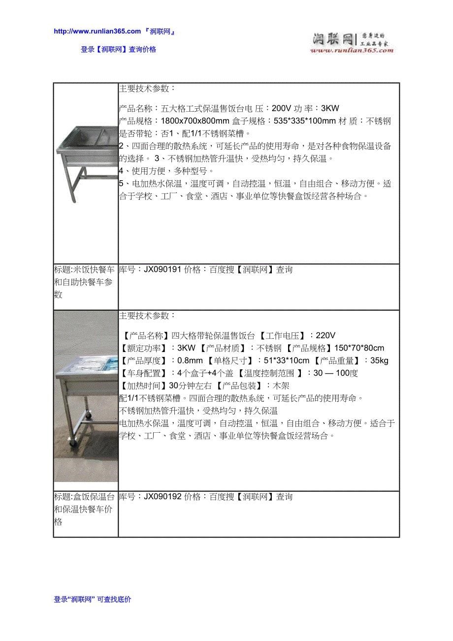 饭菜保温台和加热保温台价格.docx_第5页