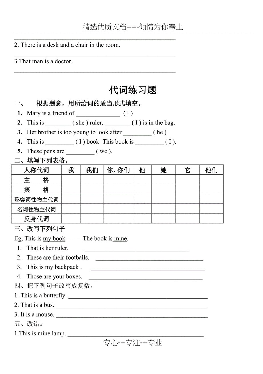 小学英语语法练习题大全_第3页