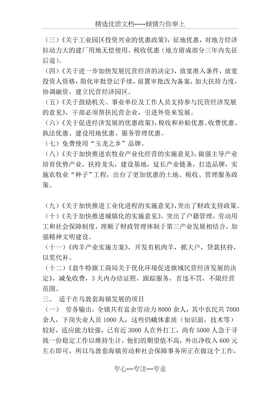 招商引资项目推荐书_第3页