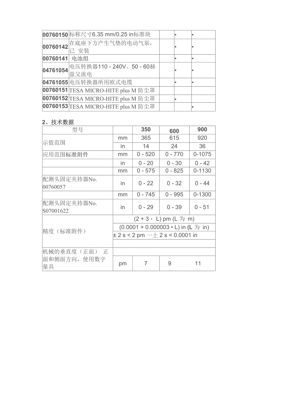 TESA二维测高仪使用说明_第2页