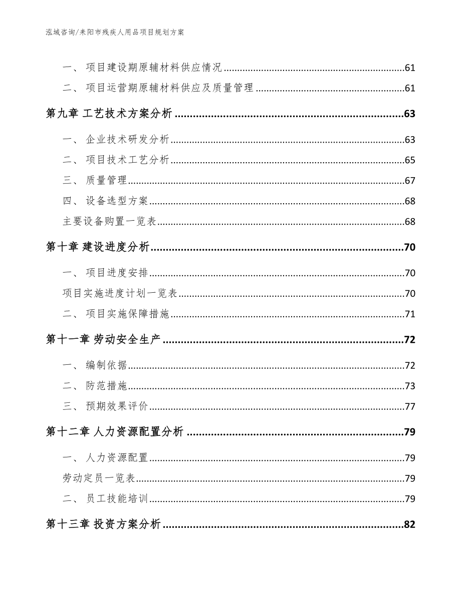 耒阳市残疾人用品项目规划【模板范文】_第3页