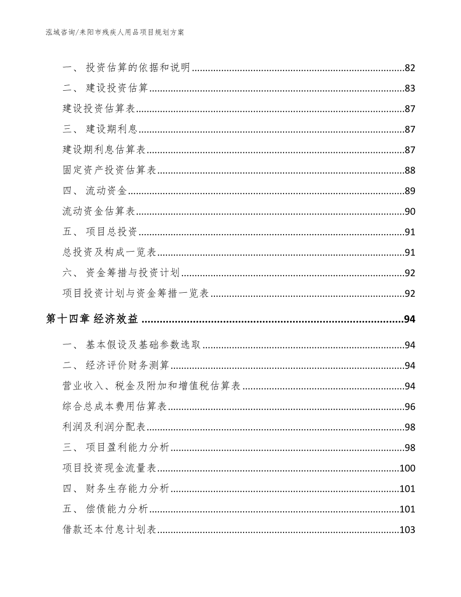 耒阳市残疾人用品项目规划【模板范文】_第4页