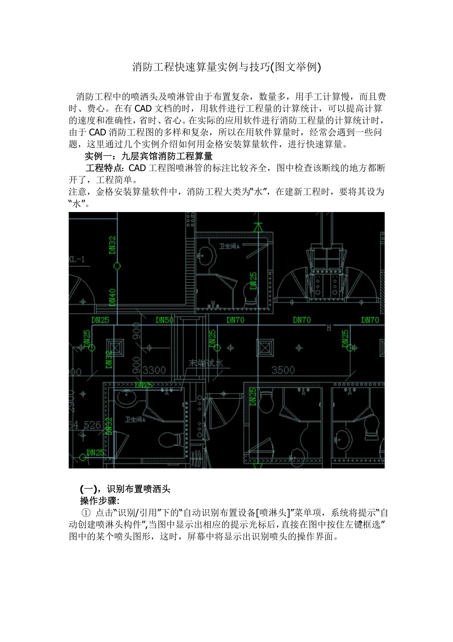 消防工程快速算量实例与技巧_第1页