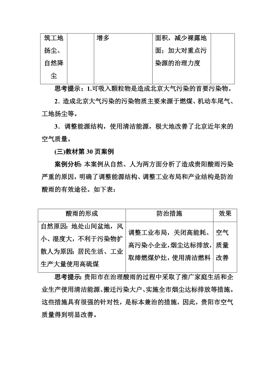 金版学案地理选修6人教版练习：第二章第三节大气污染及其防治 Word版含解析_第2页