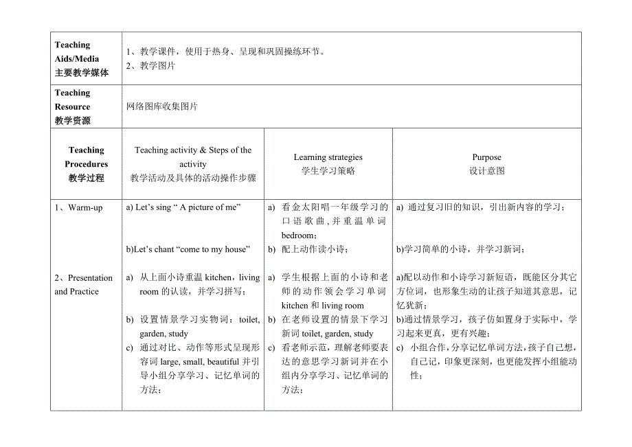 小学英语四年级Module2 Unit3教学设计.doc_第2页