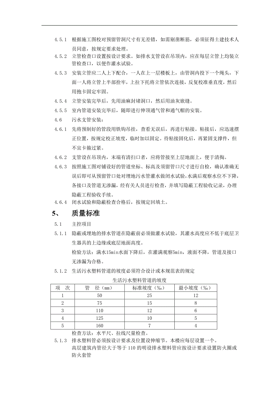 室内排水管道安装技术交底记录大全_第2页